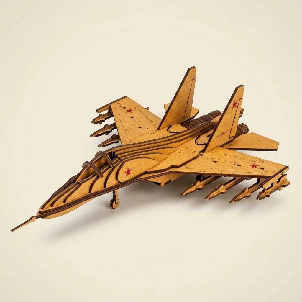 Caza SU-30 en modelo 3D armable