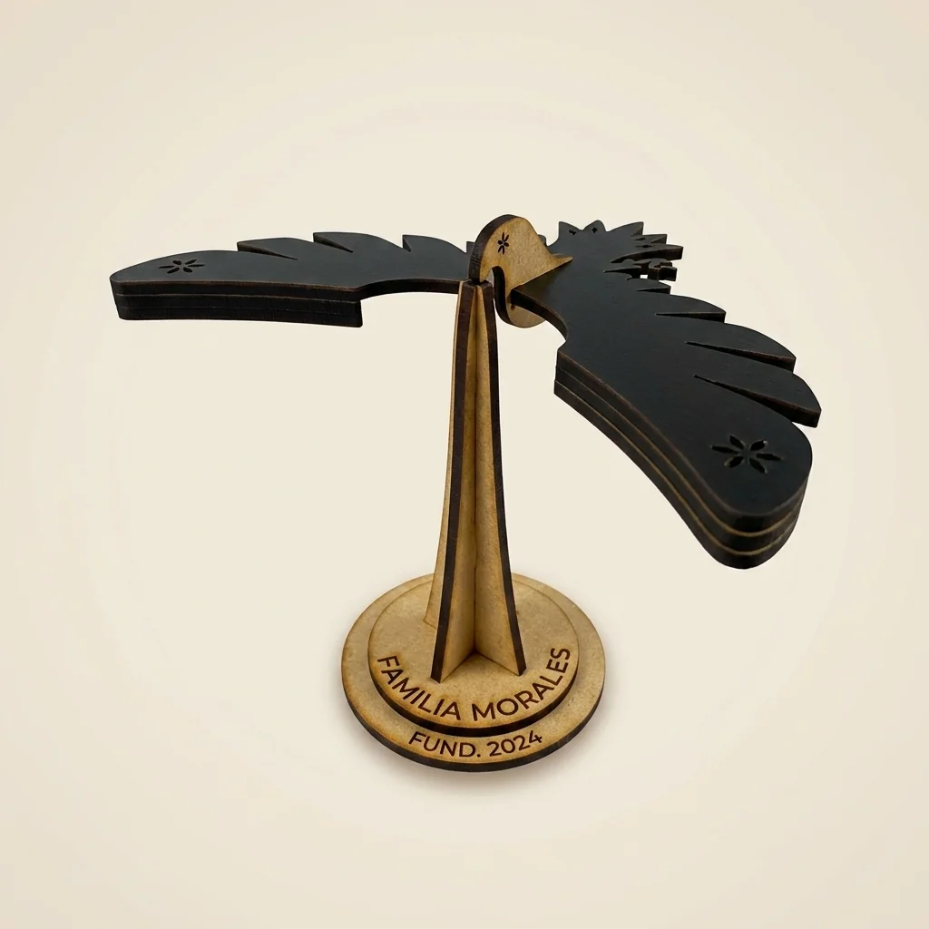 Juguete de equilibrio ave personalizable