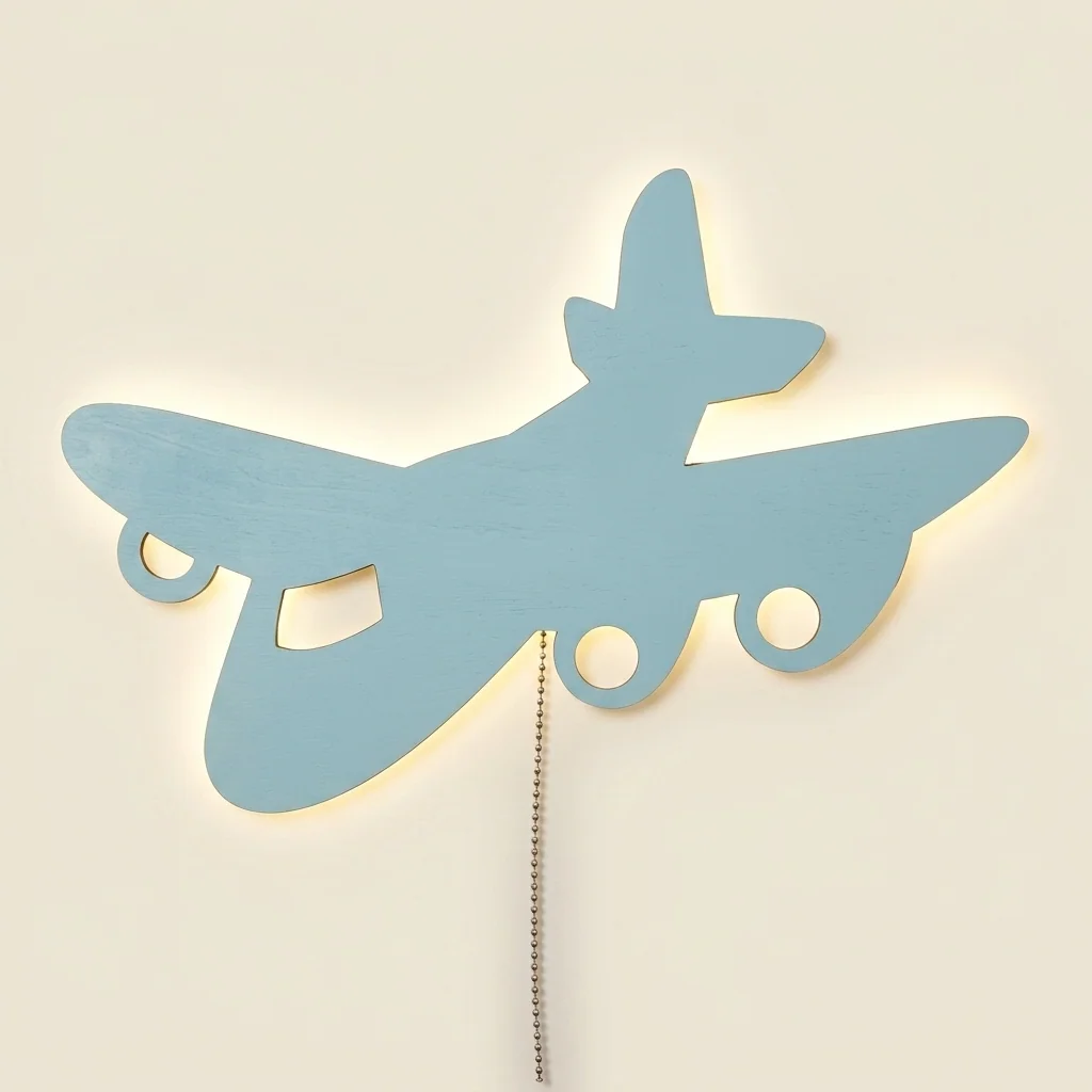 Lámpara de pared avión infantil