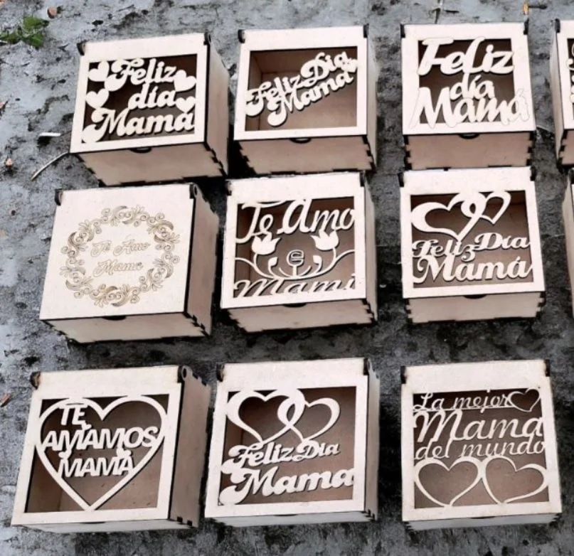 Caja para 2 tazas o tarros con tapa